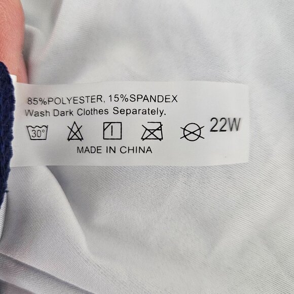 Tempt Me Womens Two Piece Tankini Swimsuit Plus Size 22W One Shoulder Beach Pool - Picture 9 of 11